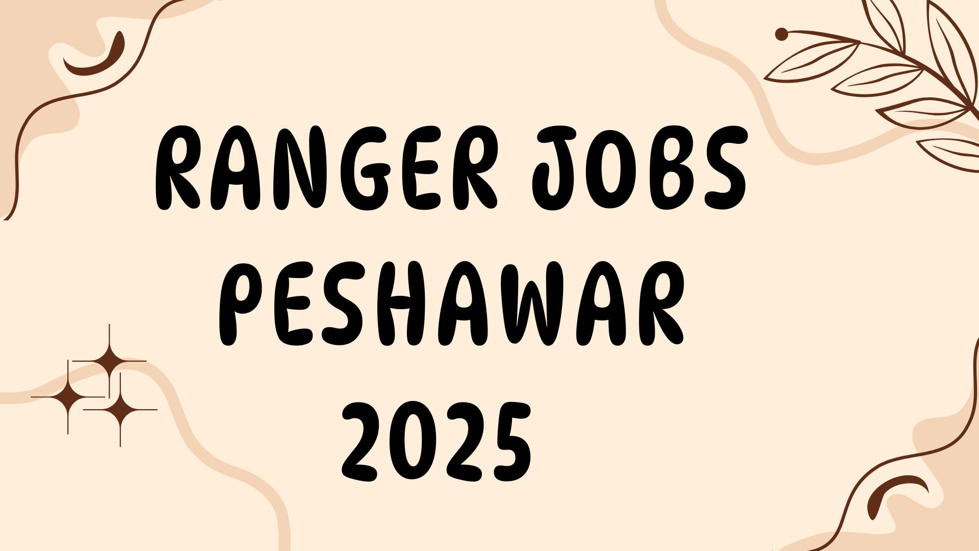 Ranger Jobs Peshawar 2025