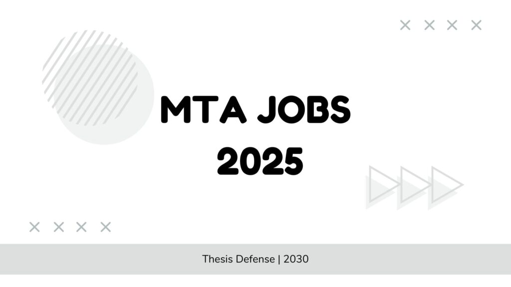 MTA Jobs 2025